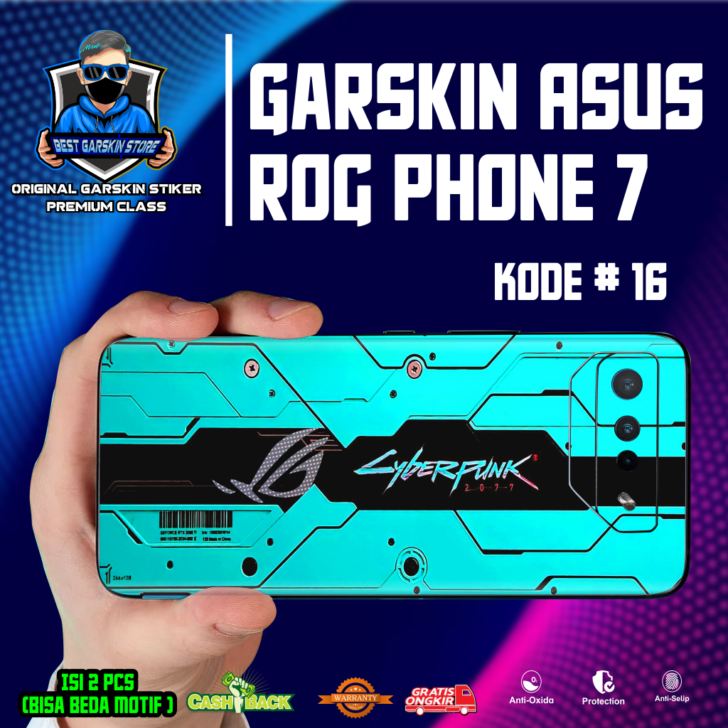 Get2pcs_ Garskin Asus rog Phone 71620 Garskin stiker custom Dan Cod