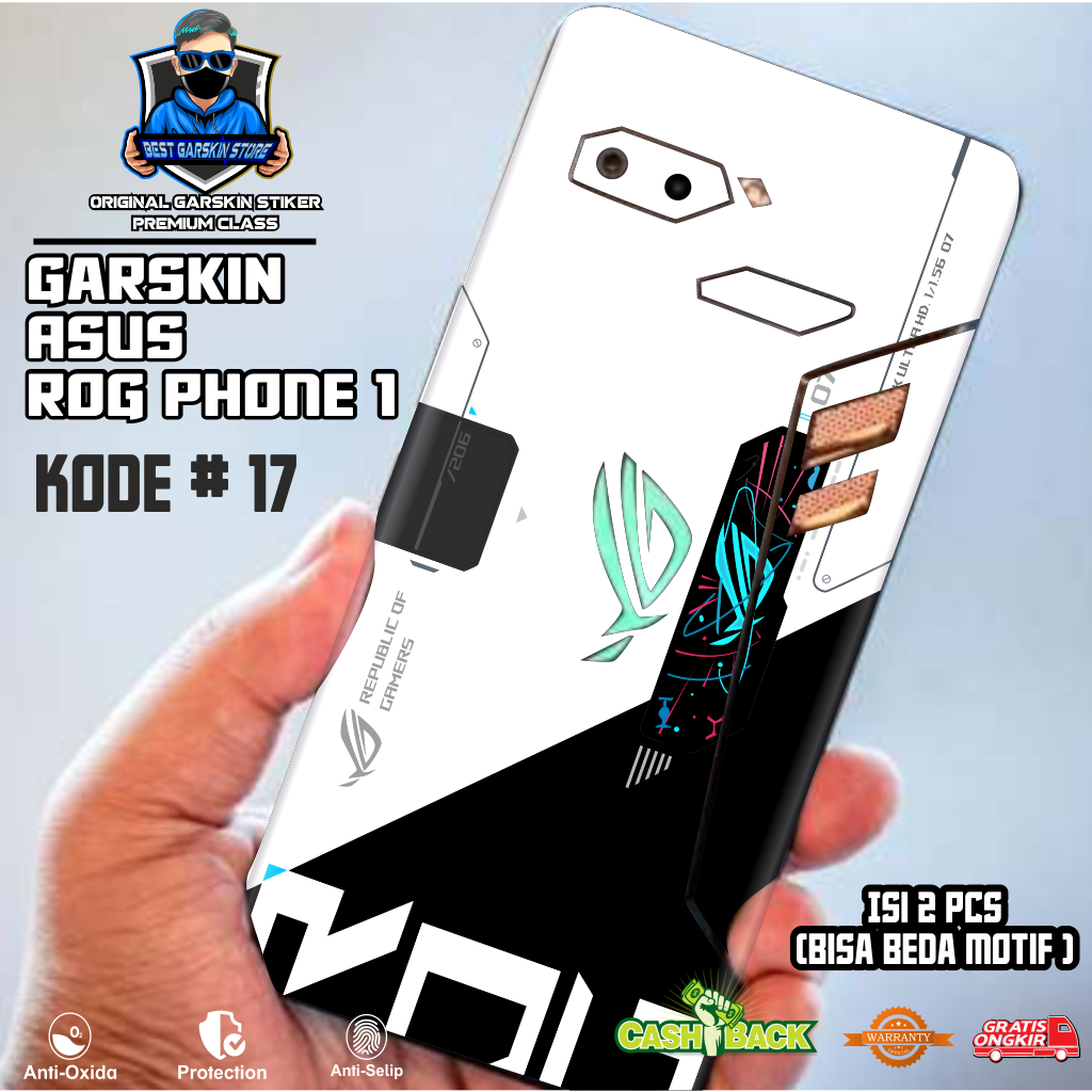 2Skins 2 Pcs Asus Rog Phone 1 Motif 1620 Request Sendiri Casing/Case Stiker CUSTOM