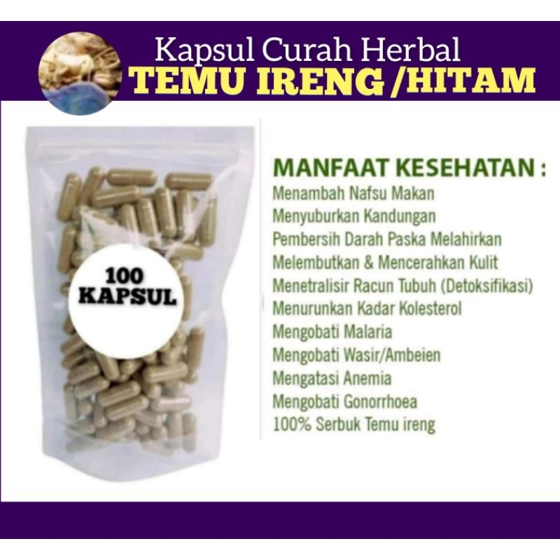 

* Temu Ireng Temu Hitam 100 Kapsul Curah Herbal Terlaris