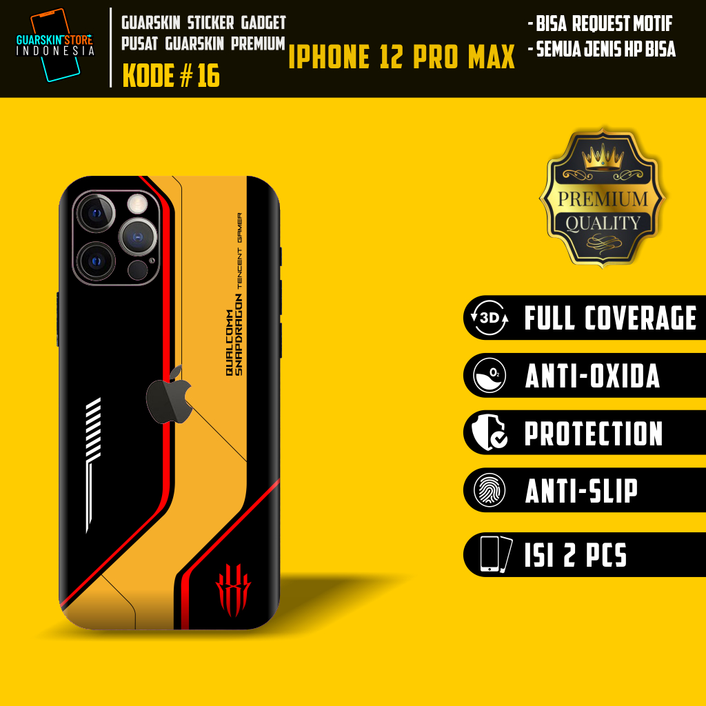 *PromoGet2* Apple Iphone 12 Pro Max Stiker Garskin HP/Case Custom Dan COD