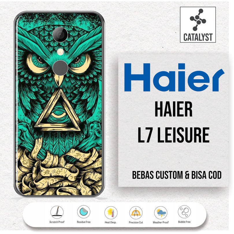 Haier L7 Leisure 3292 Garskin/Stiker Case Bisa Custom Motif - 2Pcs