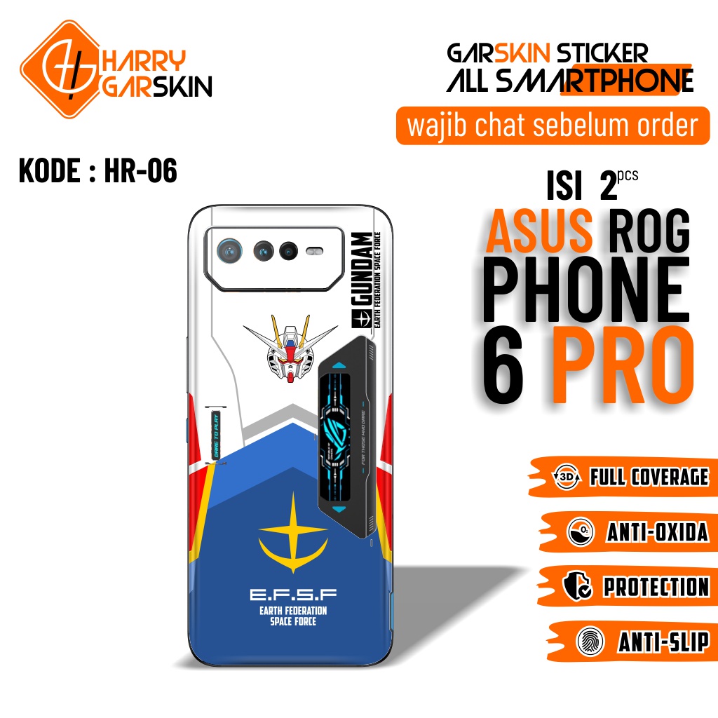 *PromoGet2* Asus Rog Phone 6 Pro Stiker Garskin HP/Case Custom Dan COD