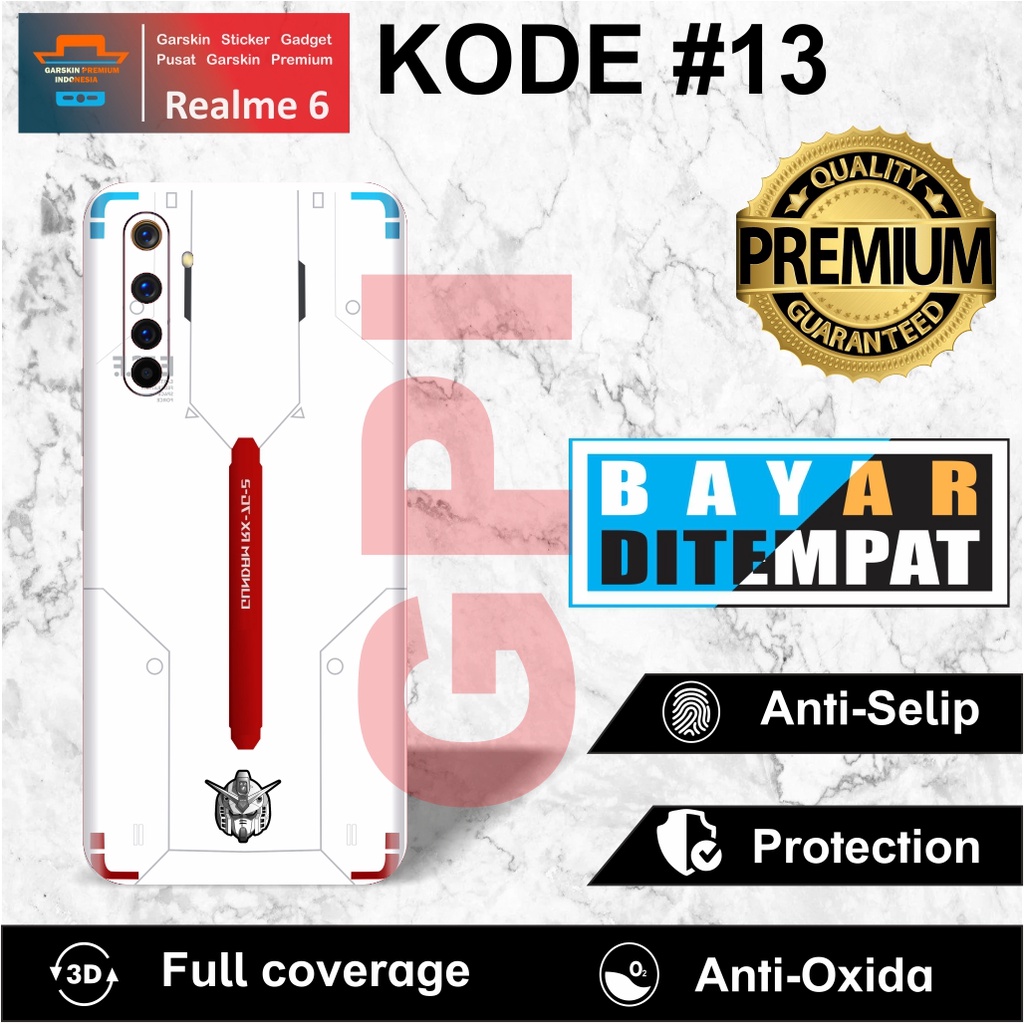 - Realme 6 Garskin Custom Bahan Premium Terlaris COD