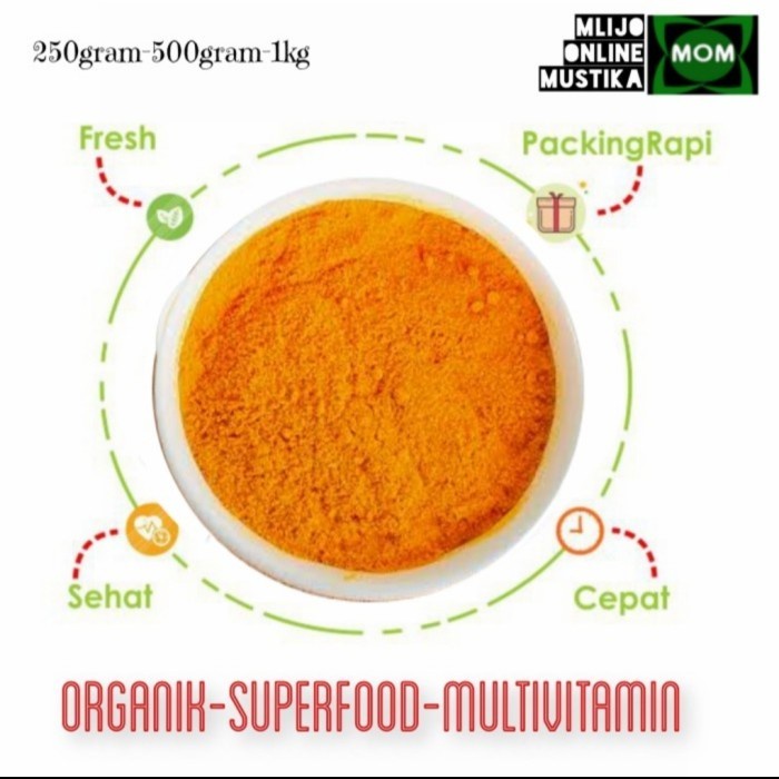 

* Bubuk Temulawak Kuning 1 Kg Organik Super Food Multivitamin Pure Herbs Terlaris