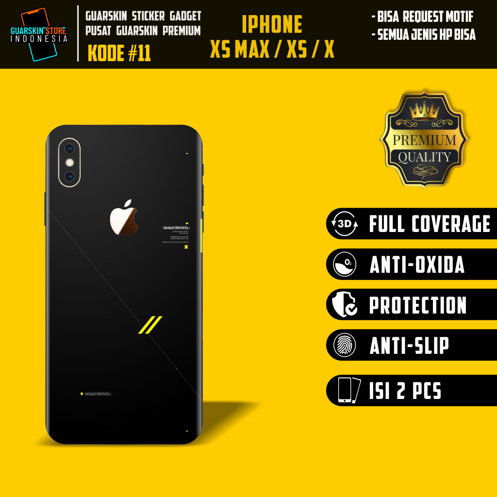*PromoGet2* Apple Iphone X Stiker Garskin HP/Case Custom Dan COD