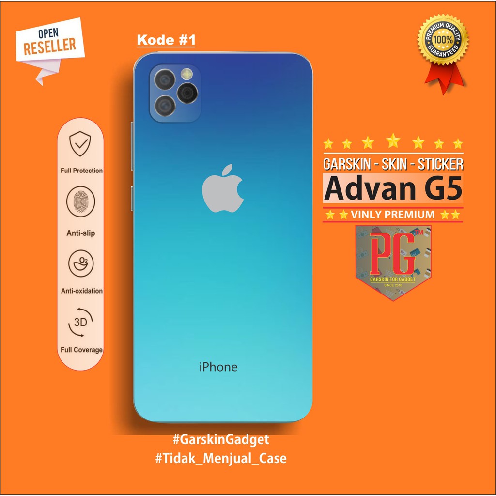 PromoGet2 Advan G5 Garskin Casing Bisa Custom Bahan Premium