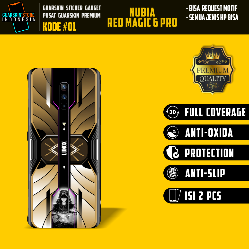Get2Pcs S NUBIA Red Magic 6 Pro Motif 0105 Request Motif ISI 2pcs Case Garskin Casing COD