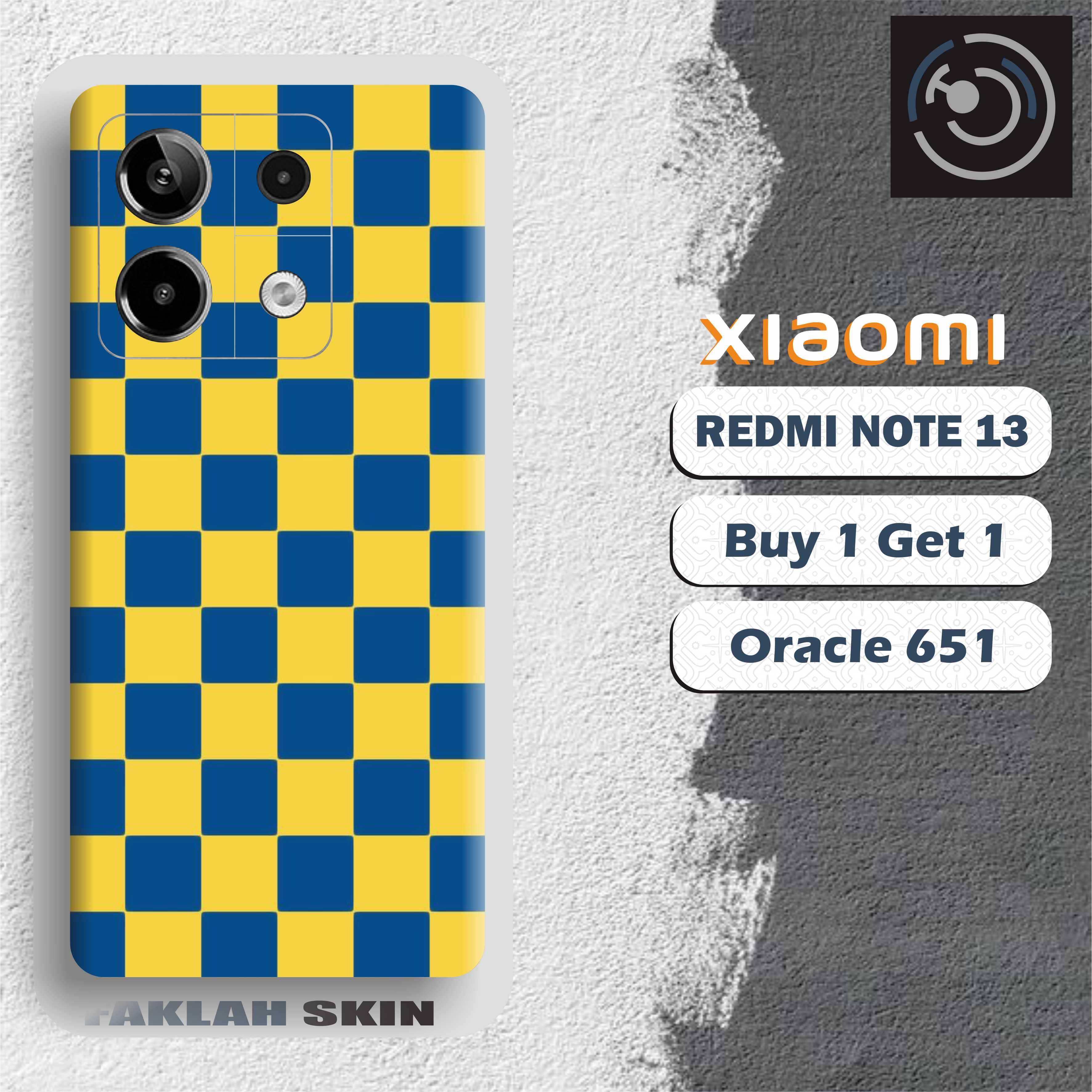 (GET2) Garskin Skin Case XIAOMI REDMI NOTE 13 5G / 13 PRO Motif Catur Skin Protector