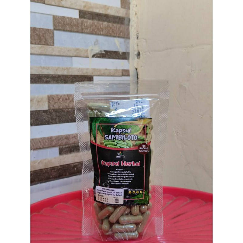 

* Cod Kapsul Sambiloto Isi 100pcs Terlaris