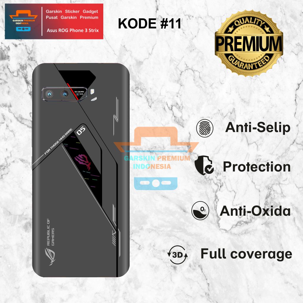 *PromoGet2* Asus Rog Phone 3 Strix Stiker Garskin HP/Case Custom Dan COD