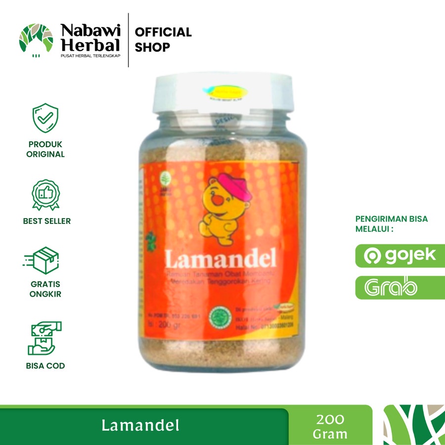 

* Lamandel Botol Minuman Herbal Atasi Amandel Radang Dan Sakit Tenggorokan 200gr Terlaris