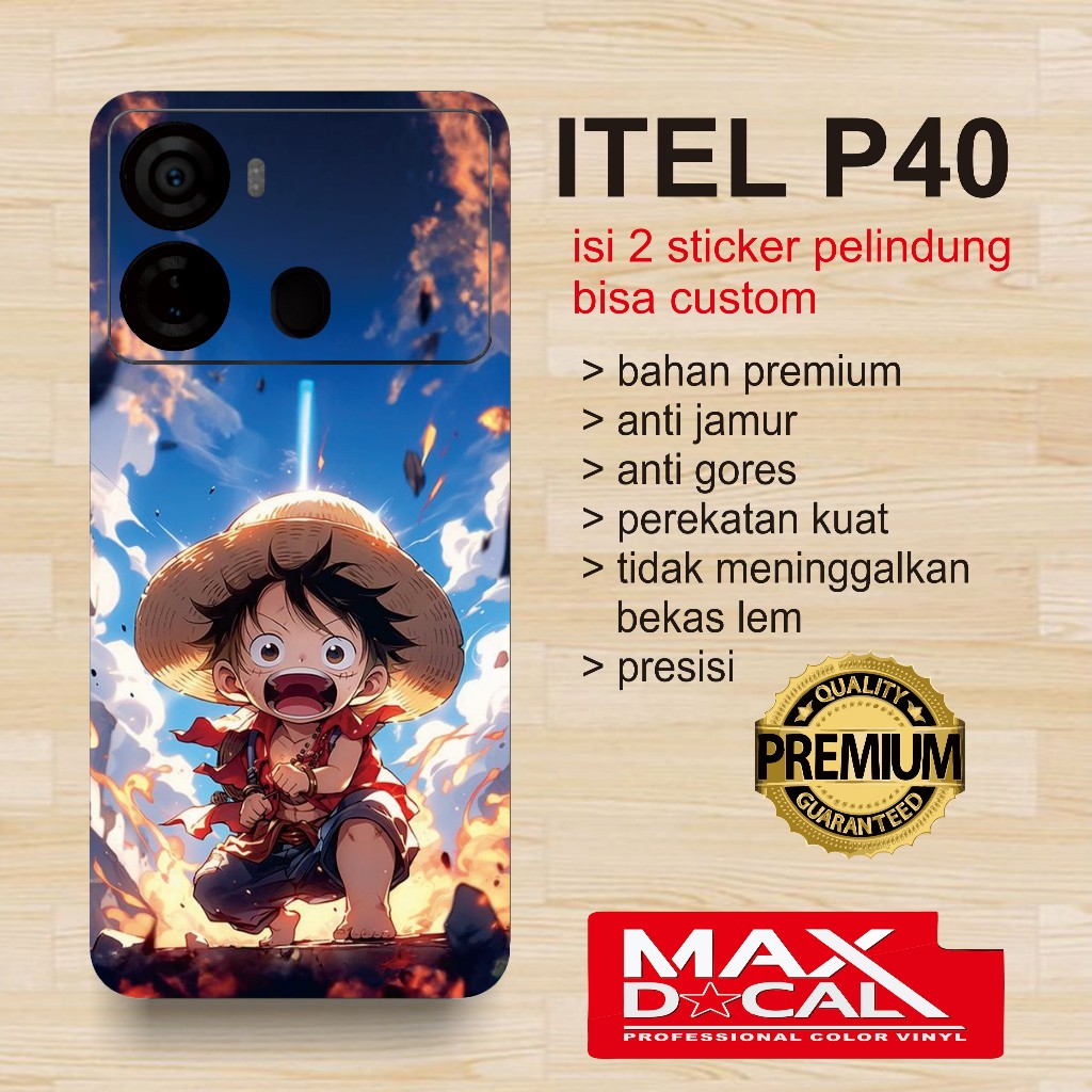 *PromoGet2* Itel P40 Stiker Garskin HP/Case Custom Dan COD