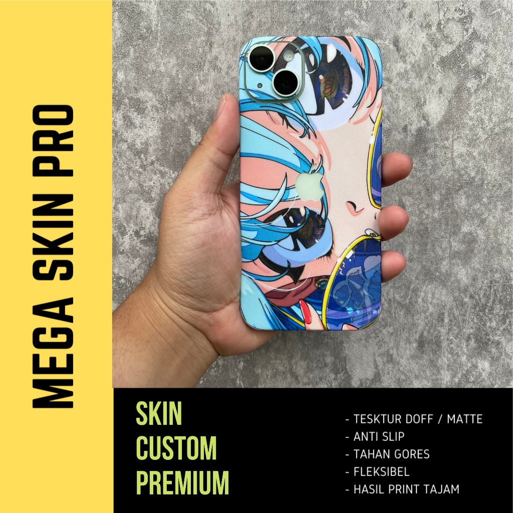 *BahanPremium* Iphone 15 Plus Casingskin Garskin/Case Bisa Custom Dan COD