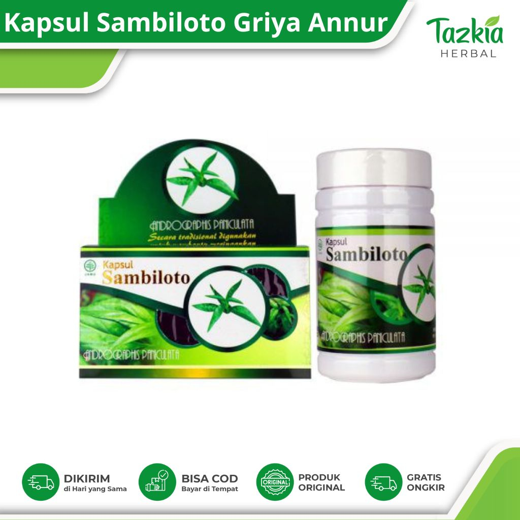 

* Kapsul Sambiloto Gan Isi 50 Kapsul Terlaris
