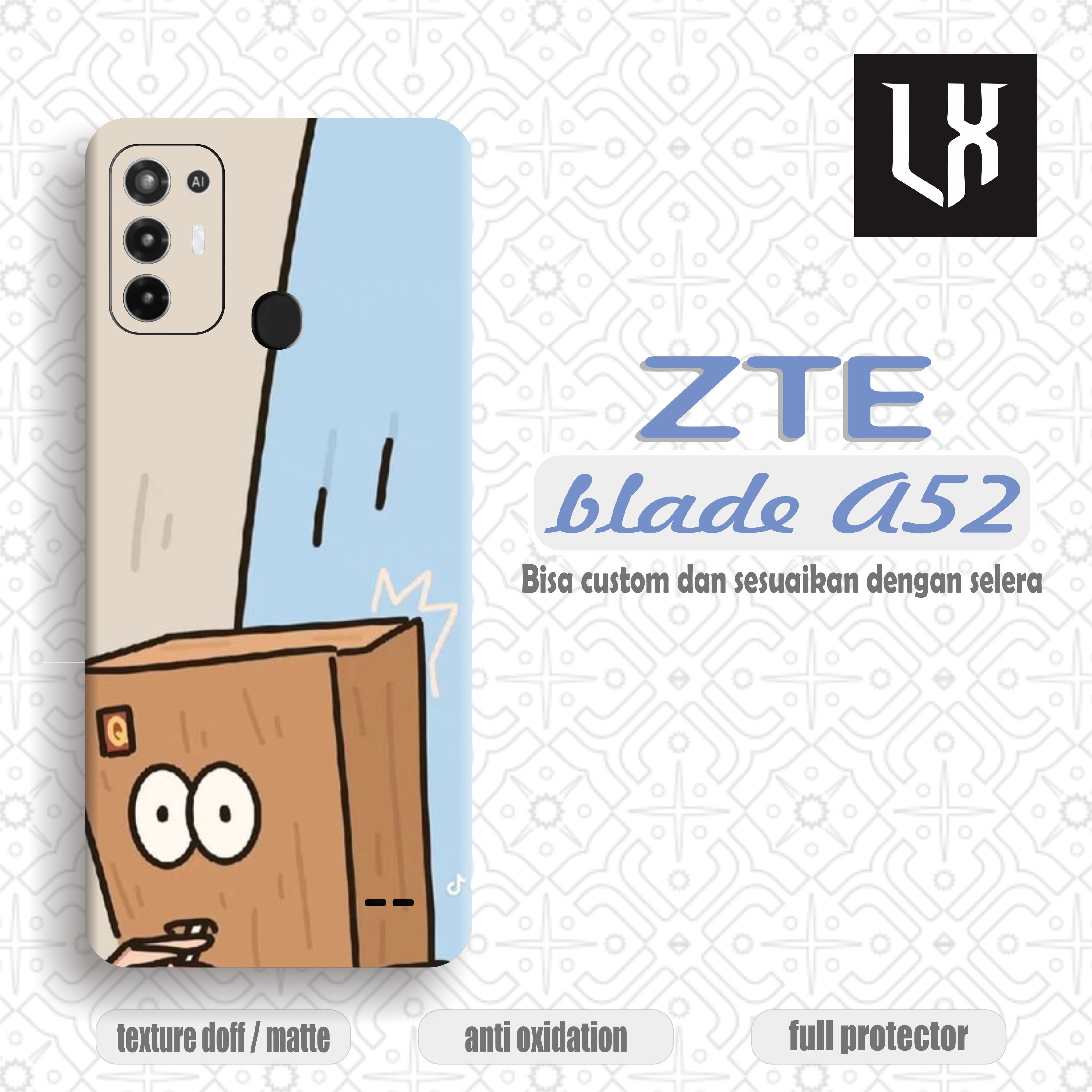 Garskin/Case/Stiker Zte Blade A52 Motif (6) (pie2cis)
