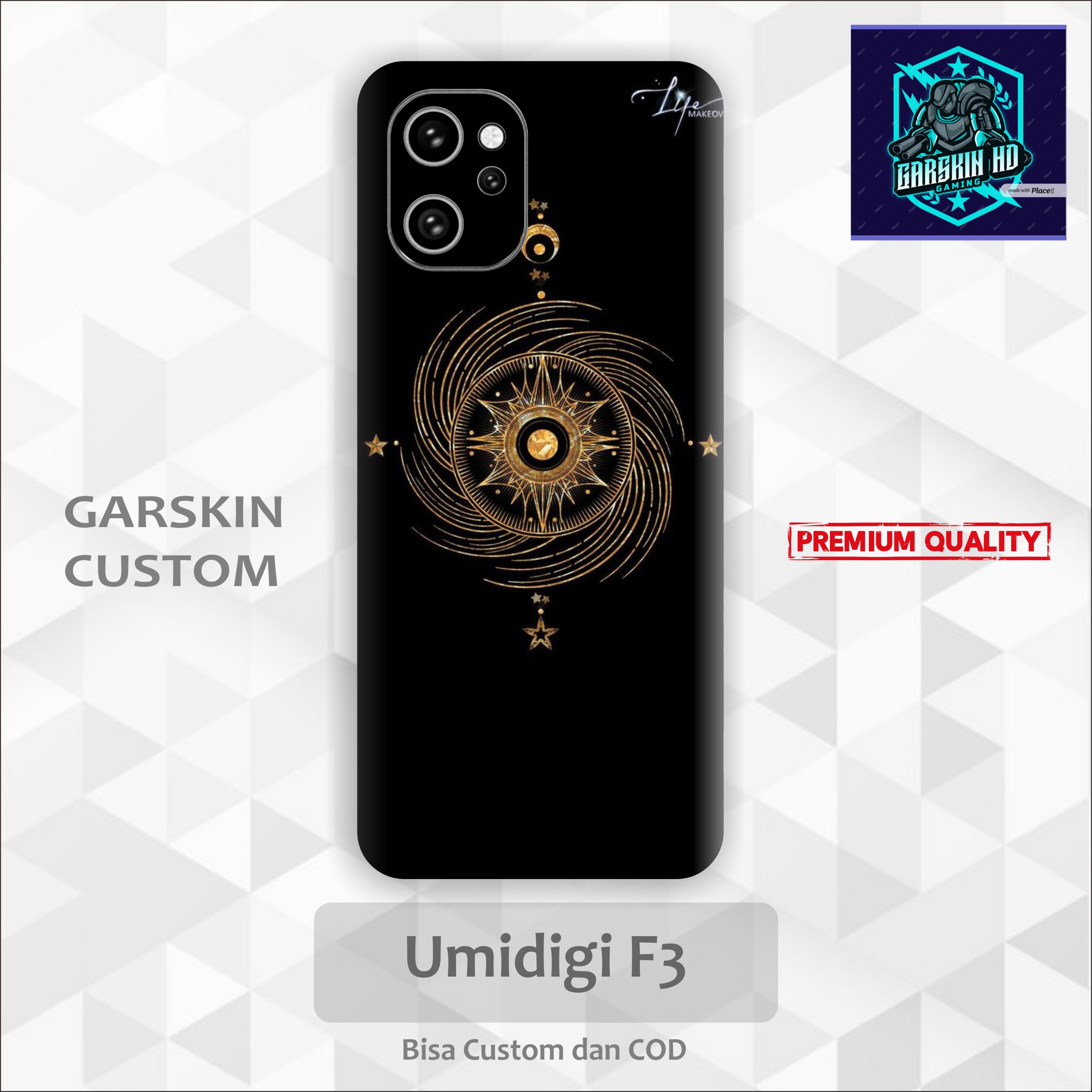 Premium Garskin Stiker Umidigi F3 Banyak Variasi 2PCS