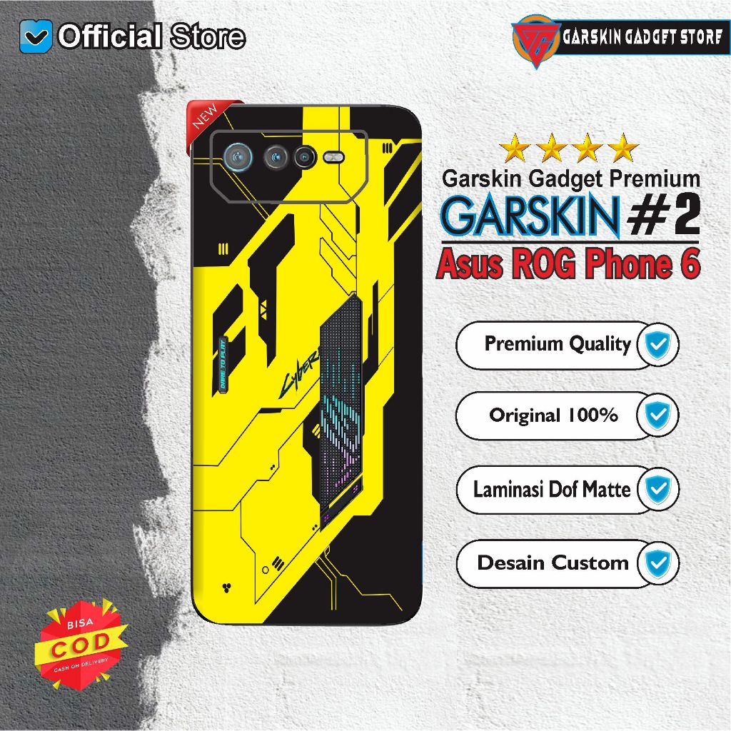 *PromoGet2* Asus Rog Phone 6 Stiker Garskin HP/Case Custom Dan COD