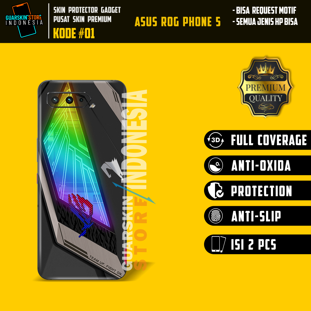 *PromoGet2* Asus Rog Phone 5 Stiker Garskin HP/Case Custom Dan COD