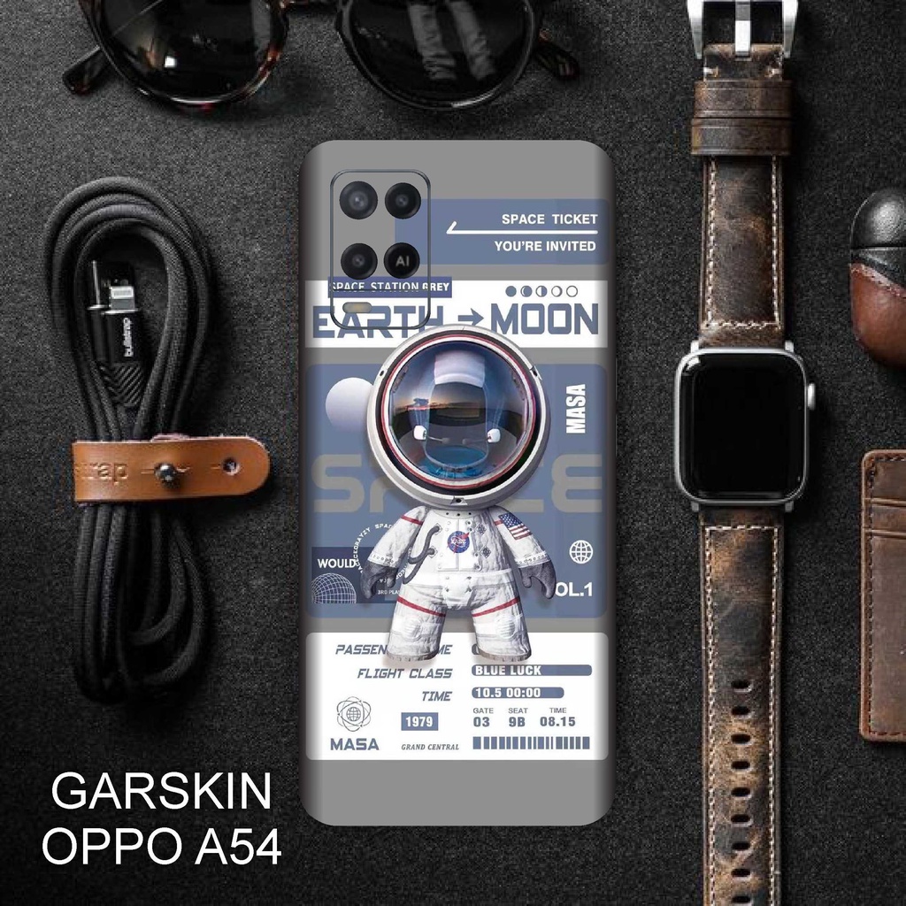 Get2pcs_ Garskin oppo A54 oppo A54 Astronot Garskin stiker custom Dan Cod
