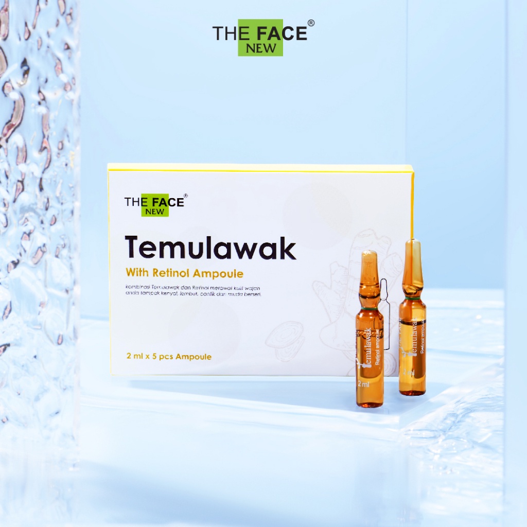

* Bpom The Face Temulawak Ampoule Serum 2ml5pcs With Retinol Hyaluronic Acid Temulawak Extract Terlaris