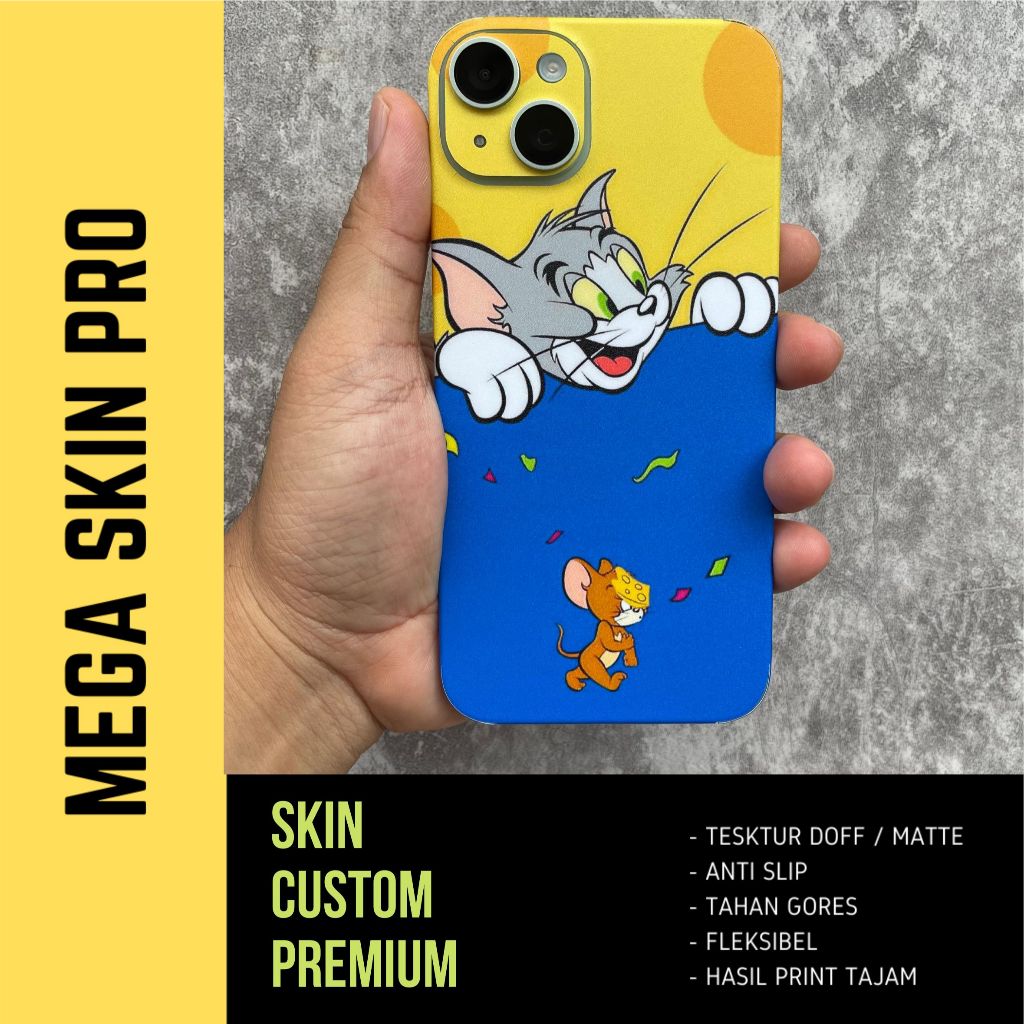 *BahanPremium* Iphone 15 Plus Casingskin Garskin/Case Bisa Custom Dan COD