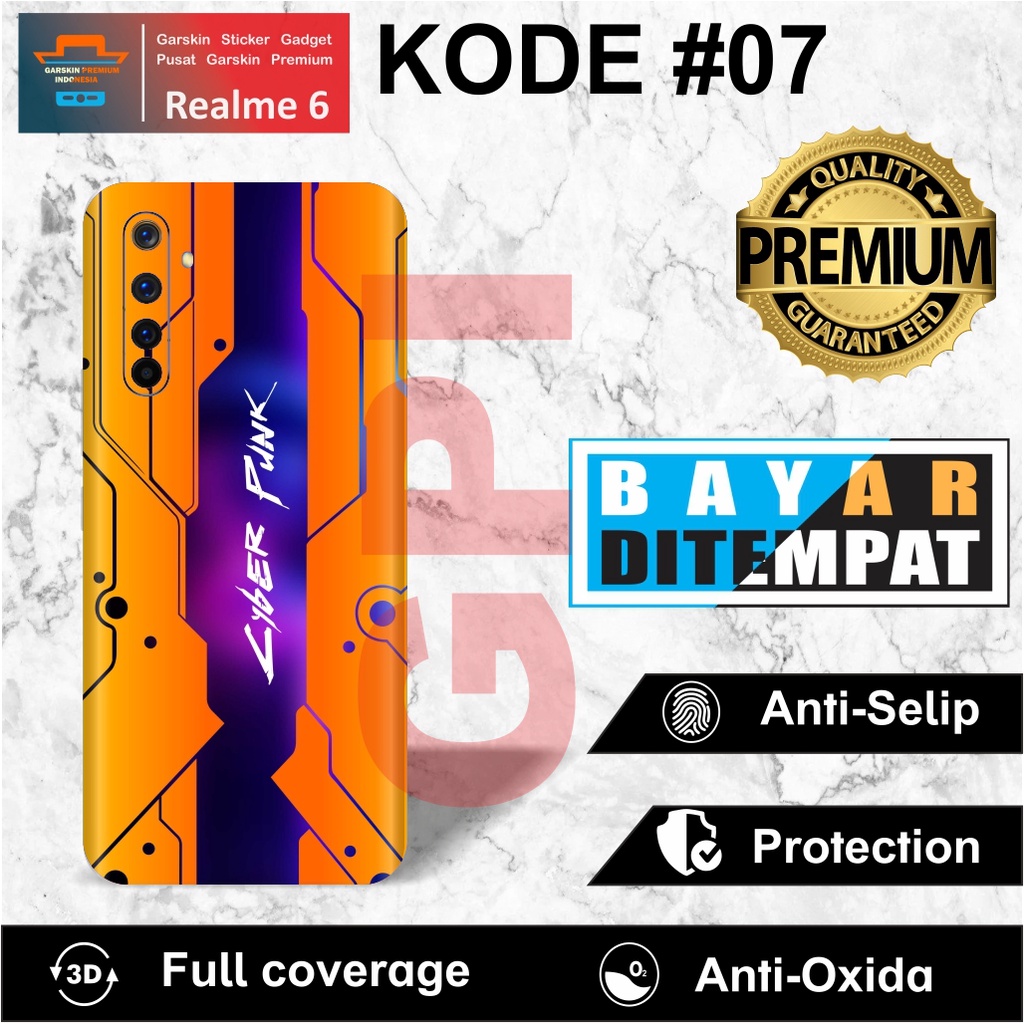 - Realme 6 Garskin Custom Bahan Premium Terlaris COD