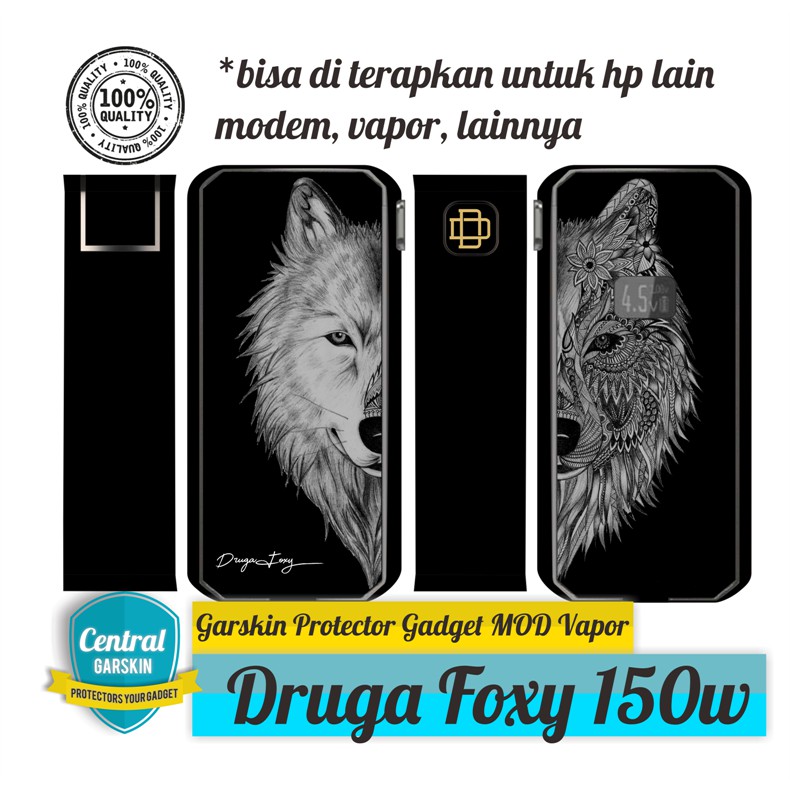 Get2Pcs Centralgarskin Garskin Druga Foxy 150w Drope Terlaris Keren Case Garskin Casing COD Bisa Cus