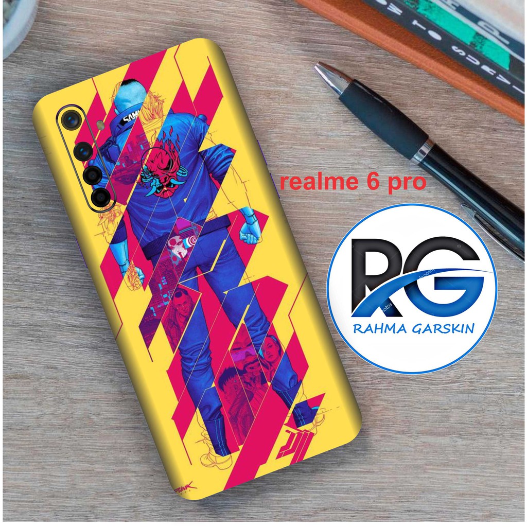 Get2pcs_ Garskin realme 6 Pro Garskin stiker custom Dan Cod