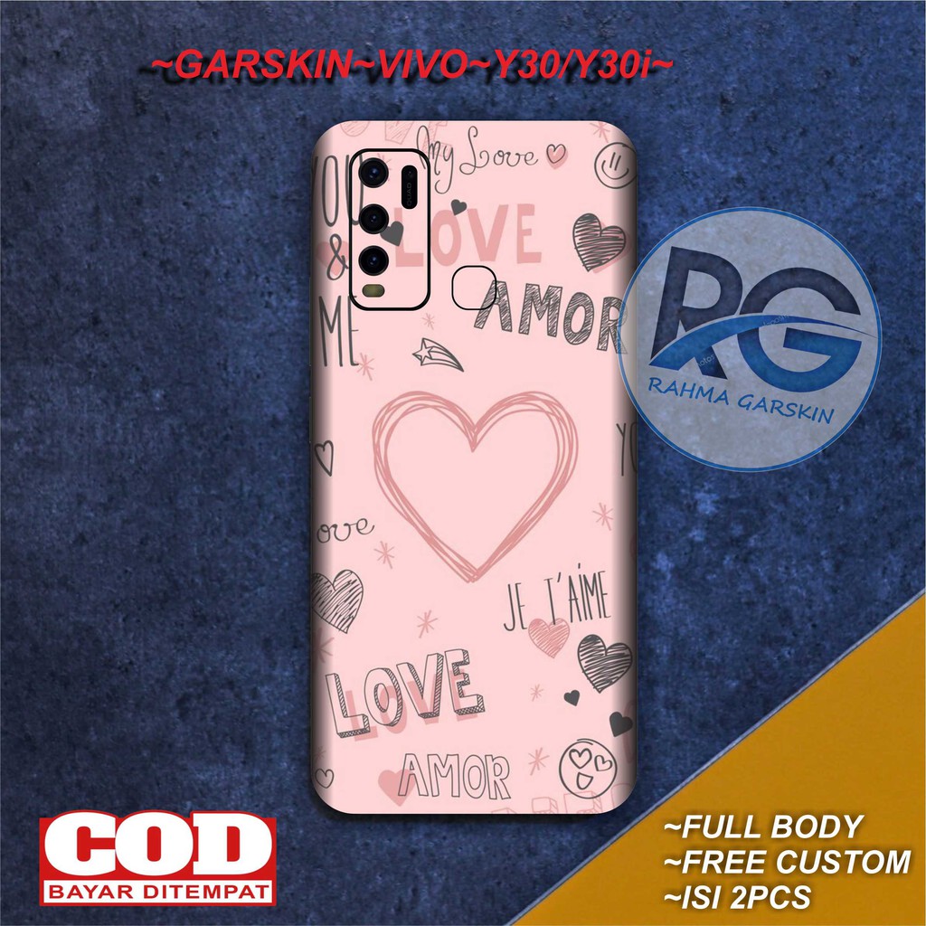 *PromoGet2* Vivo Y30 Stiker Garskin HP/Case Custom Dan COD