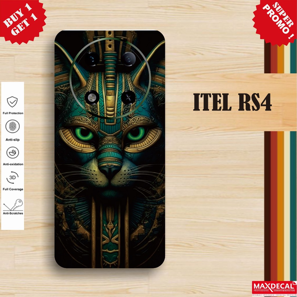 *PromoGet2* Itel Rs4 Stiker Garskin HP/Case Custom Dan COD