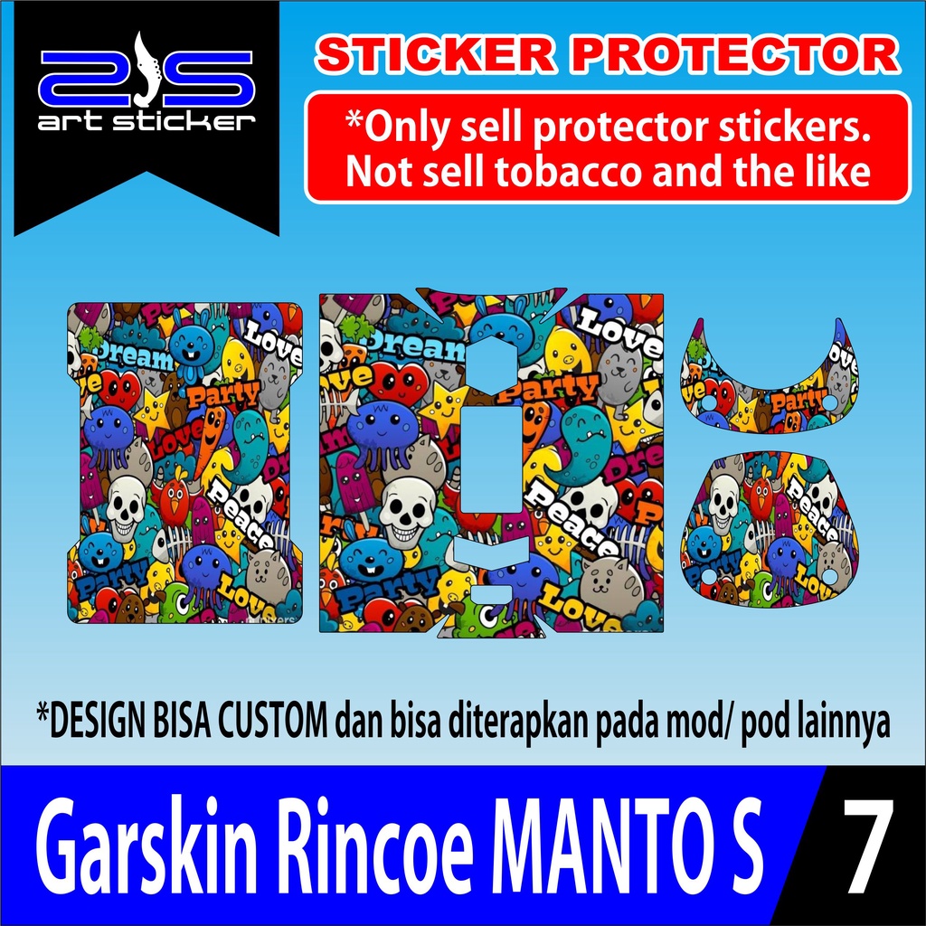 - Manto S Garskin Custom Bahan Premium Terlaris COD