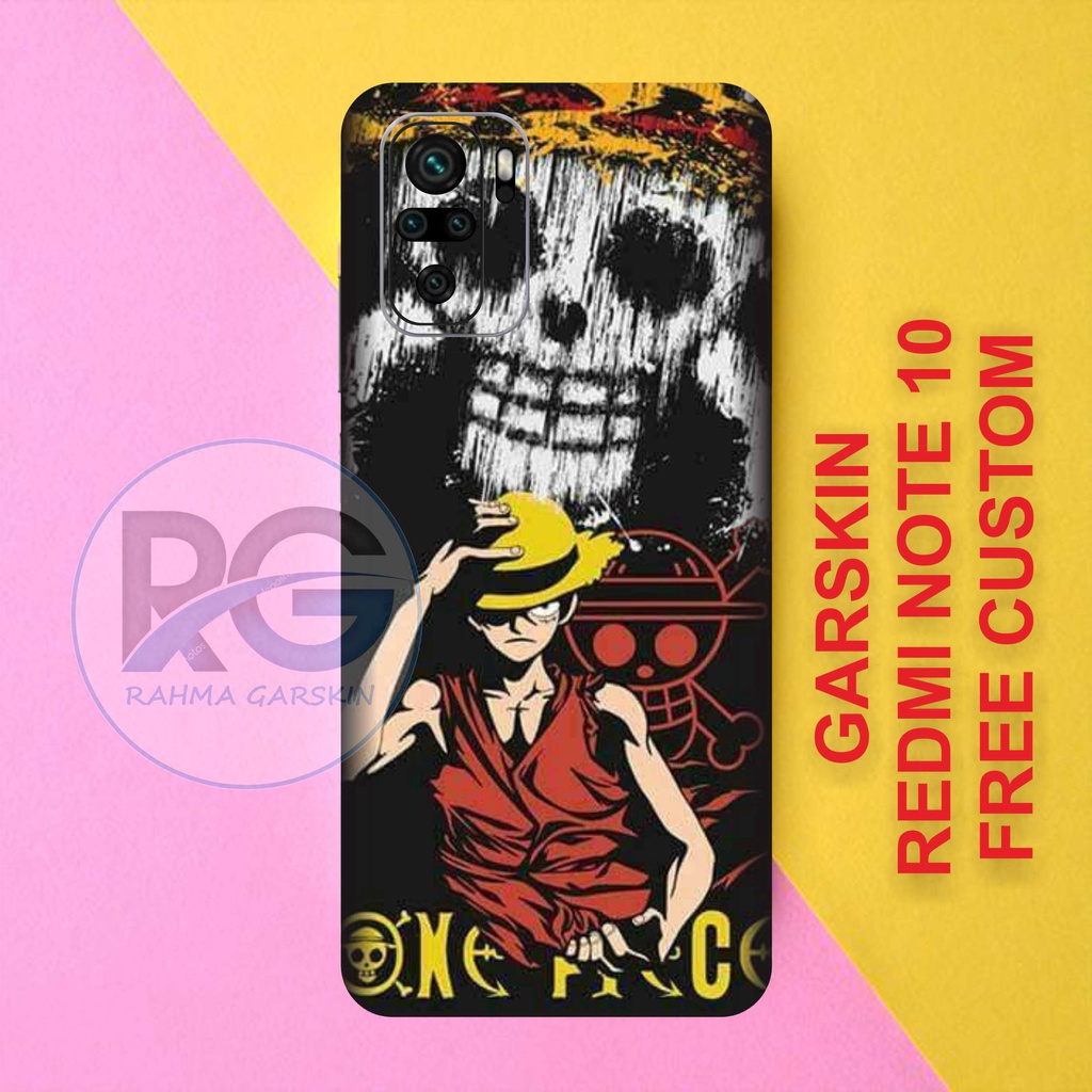 Get2pcs_ Garskin redmi Note 10death skull Garskin stiker custom Dan Cod