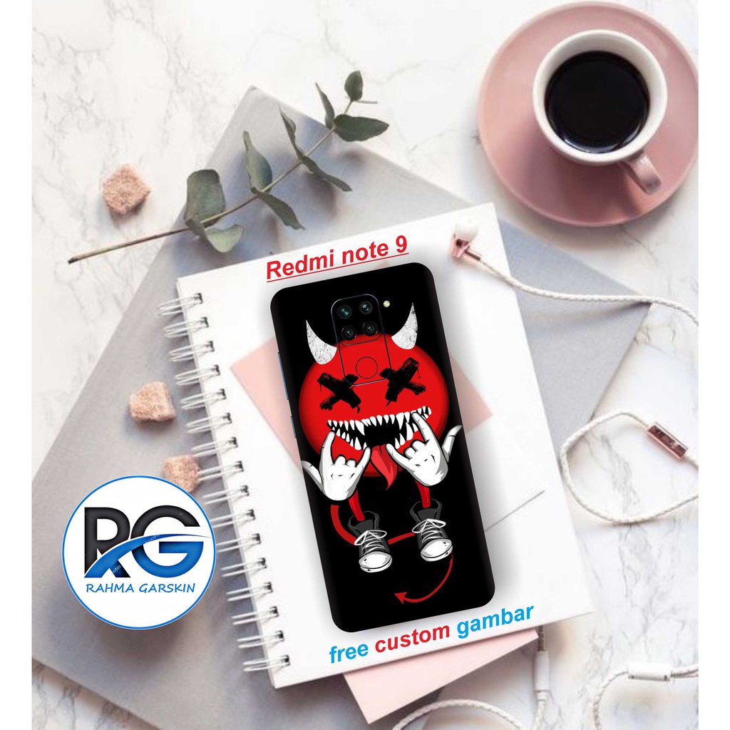 Get2pcs_ Garskin redmi Note 9 skulle 12 gambar Garskin stiker custom Dan Cod