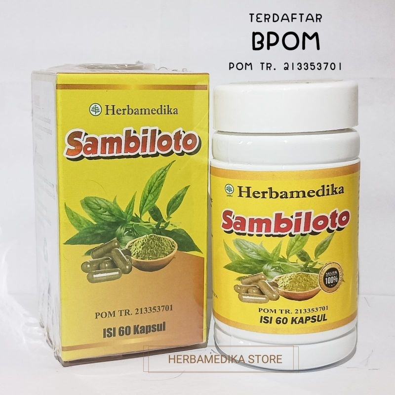 

* Ekstrak Sambiloto Herbamedika Isi 60 Kapsul Bpom Terlaris
