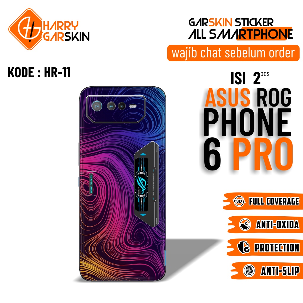 *PromoGet2* Asus Rog Phone 6 Pro Stiker Garskin HP/Case Custom Dan COD