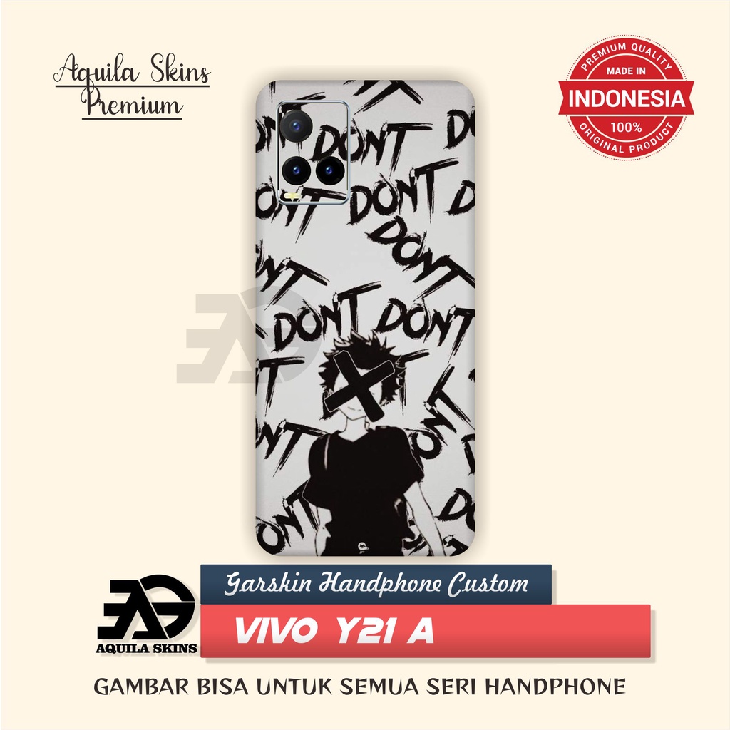 COD Vivo Y21 Terlaris Garskin Stiker Custom Gambar ++