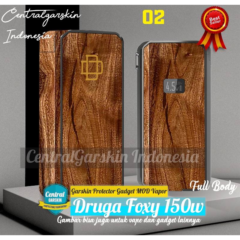 Get2Pcs Stiker Garskin SKIN Foxy Wood Series Case Garskin Casing COD Bisa Custom
