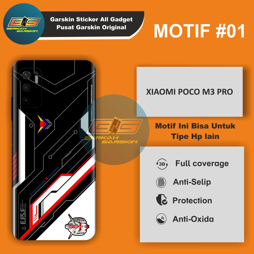 Get2pcs_ Garskin xiaomi Poco M3 Pro 1 5g stiker custom Dan Cod