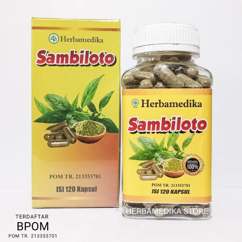 

* Ekstrak Sambiloto Herbamedika Isi 120 Kapsul Bpom Terlaris