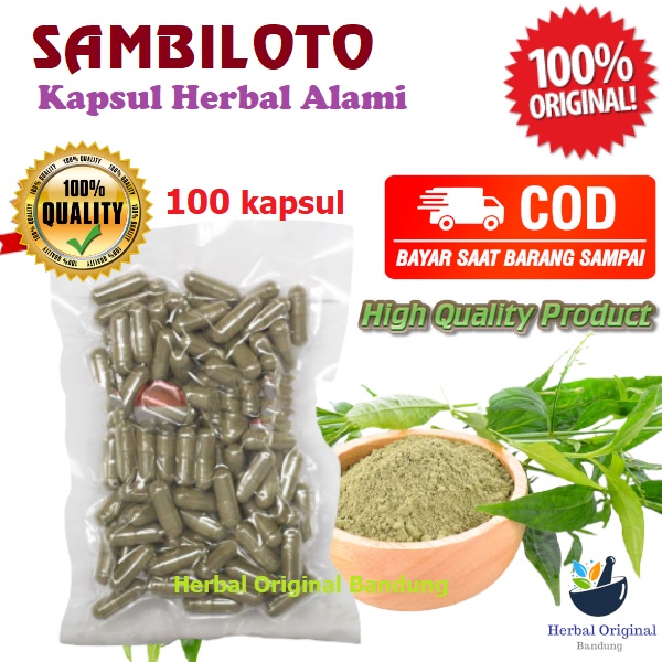 

* Kapsul Sambiloto Isi 100 Obat Herbal Radang Amandel Ginjal Usus Pneumonia Imun Diabetes Nyeri Sendi Terlaris