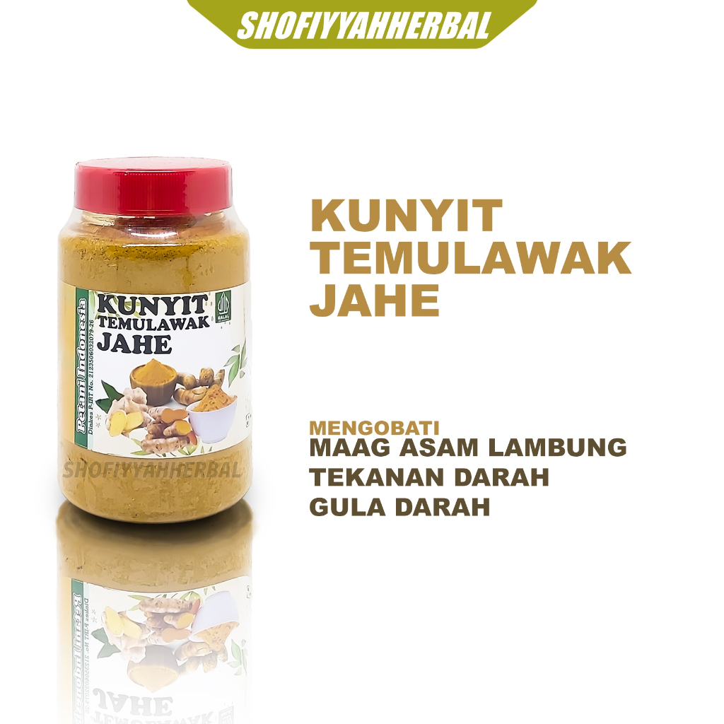 

* Obat Herbal Maag Pencernaan Asam Lambung Nyesek Begah Kunyit Temulawak Jahe Bubuk Terlaris