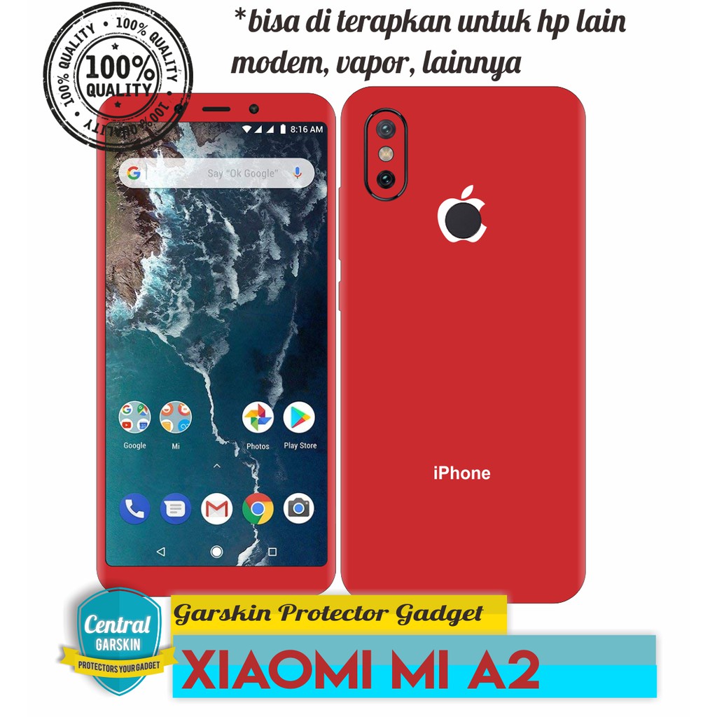 Get2Pcs Garskin Skin Xiaomi MI A2  MI A2 Lite  Redmi 6x  6pro Iphone X Case Garskin Casing COD Bisa 