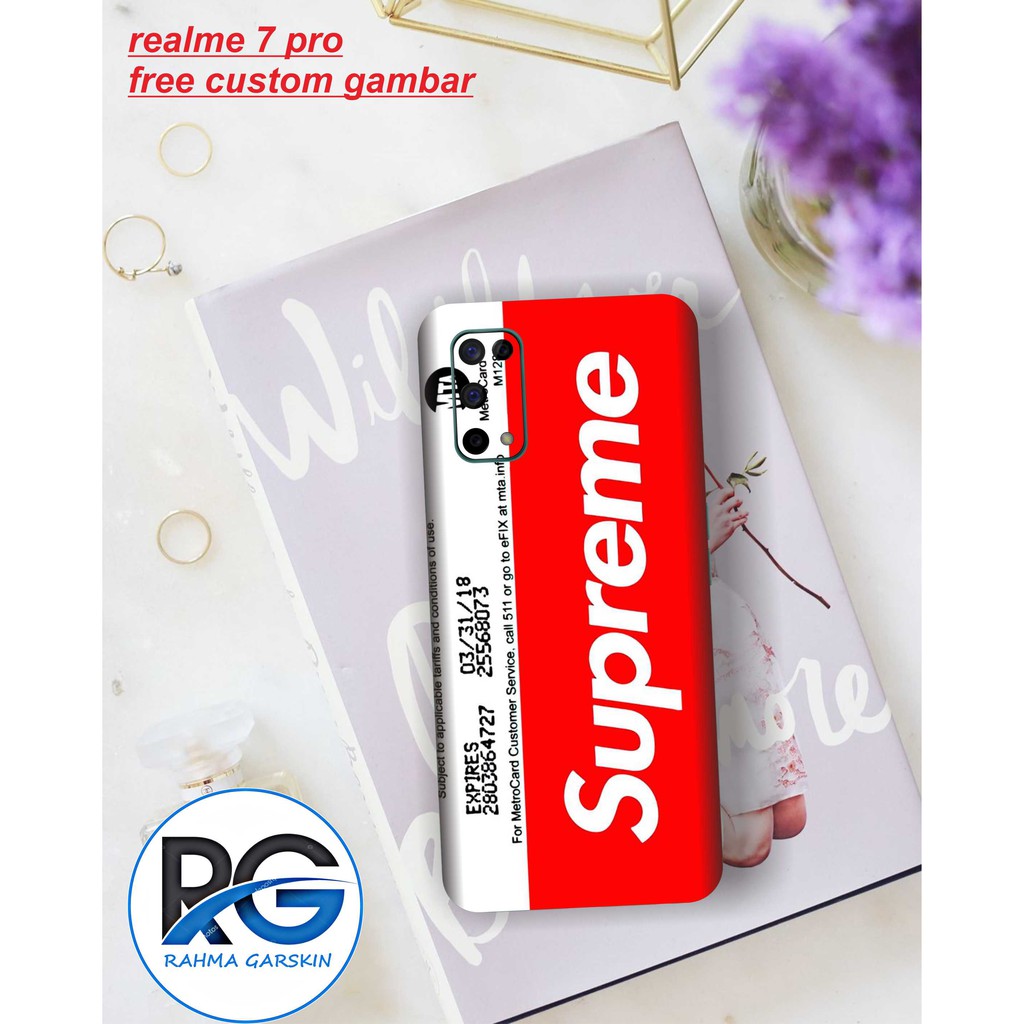 Get2pcs_ Garskin hp realme 7 Pro e 12 Garskin stiker custom Dan Cod
