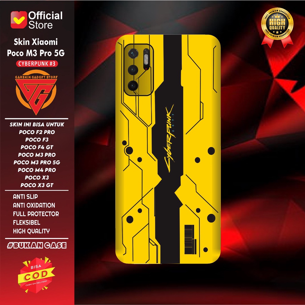 BestSelling - Poco M3 Pro 5g Motif Rog Cyberpunk Garskin Wrap Stiker Premium (FreeCustomOrder)