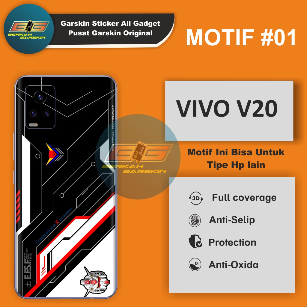 *PromoGet2* Vivo V20 Stiker Garskin HP/Case Custom Dan COD