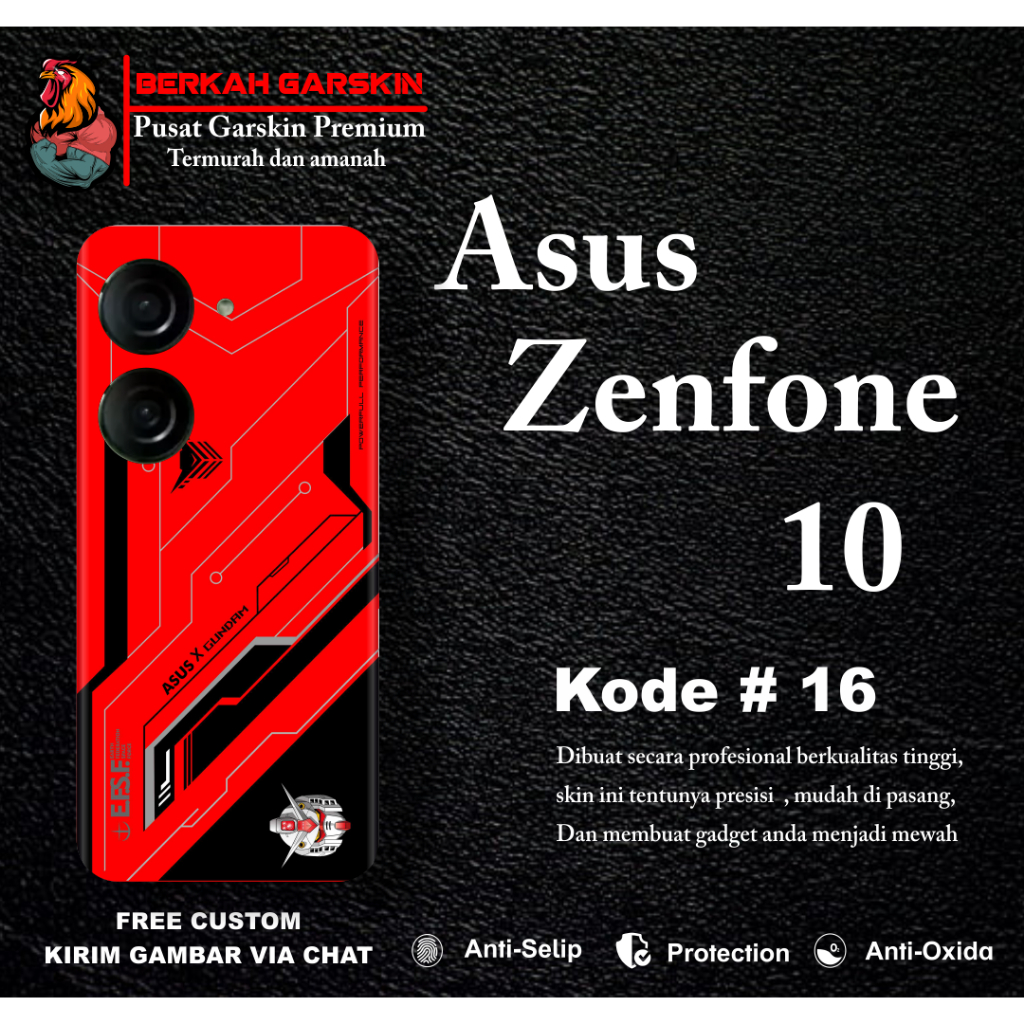 *PromoGet2* Asus Zenfone 10 Stiker Garskin HP/Case Custom Dan COD