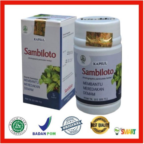 

* Kapsul Ekstrak Sambiloto Tazakka Obat Herbal Diabetes Demam Flu Batuk Pilek Gangguan Pernafasan Terlaris