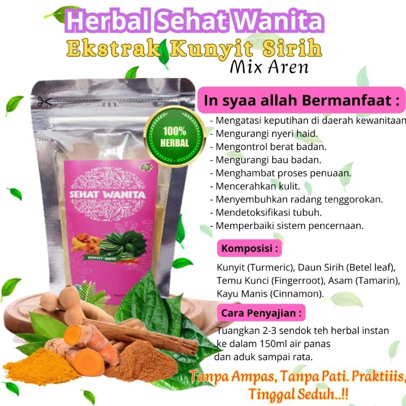 

* Herbal Sehat Wanita Ekstrak Kunyit Sirih Terlaris