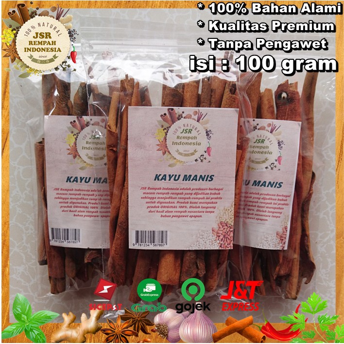 

* Kayu Manis Asli Kualitas Premium Isi 100 Gram Bumbu Dapur Jsr Rempah Penyedap Rasa Terlaris