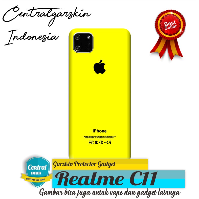 Get2Pcs Garskin SKIN Realme C11 Motif Iphone Series Case Garskin Casing COD Bisa Custom